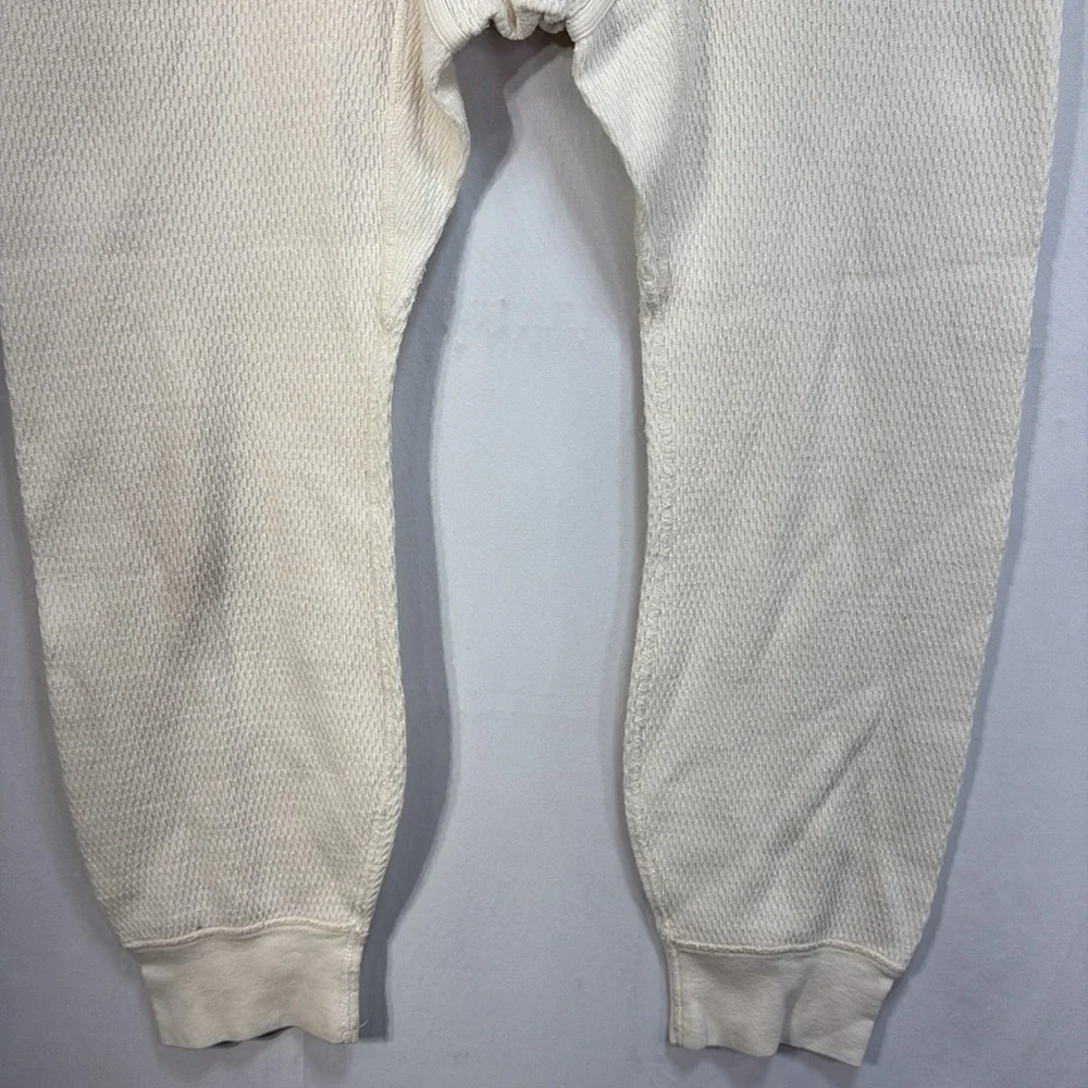 🍩 cream, cotton, thermal, well worn longjohns base layer
